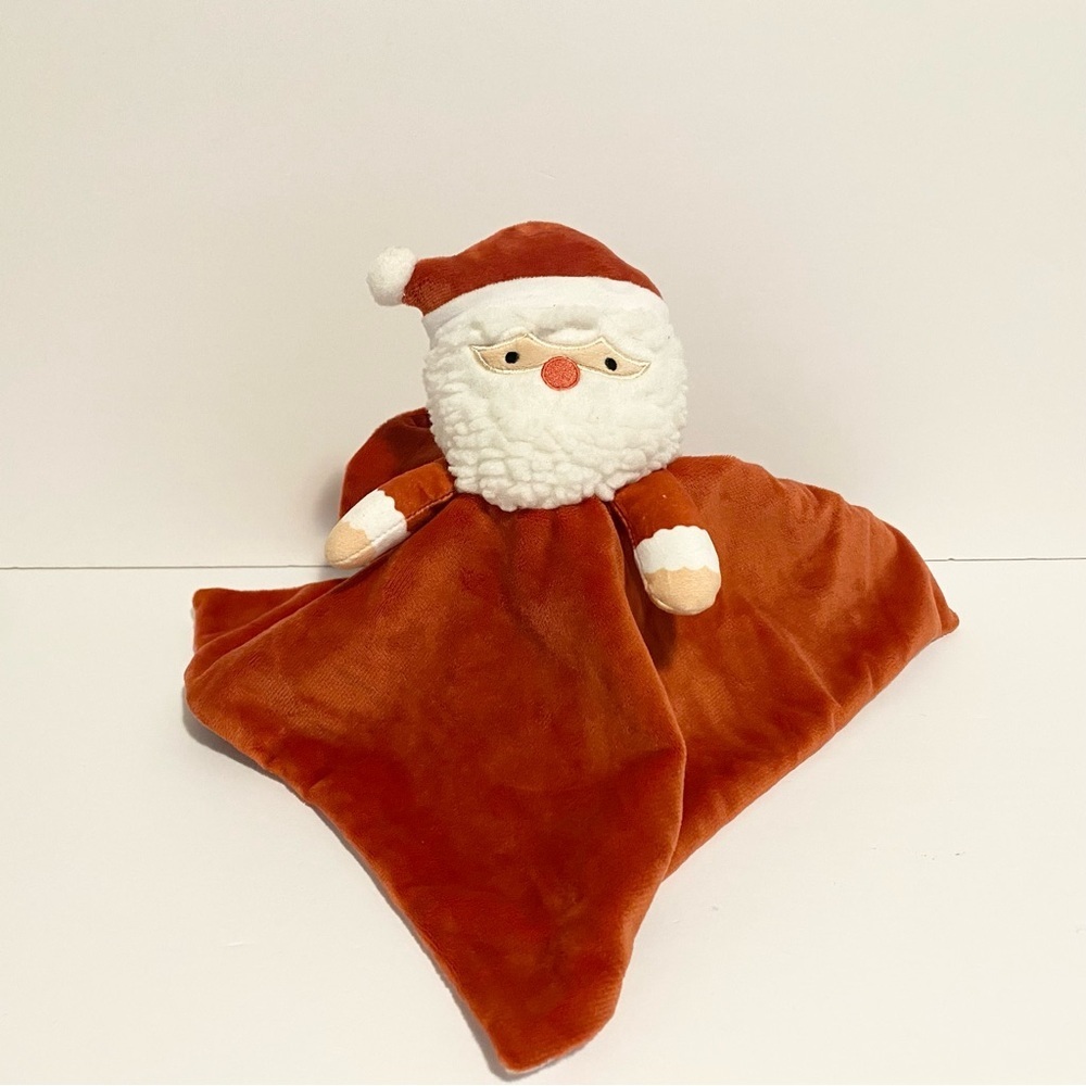 Little Holly Deer Lovey Santa Plush Baby Toy Soft Christmas Holiday Red Gift